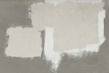 Beige light color paint brush strokes abstract concrete grey wall design for text blank space empty...