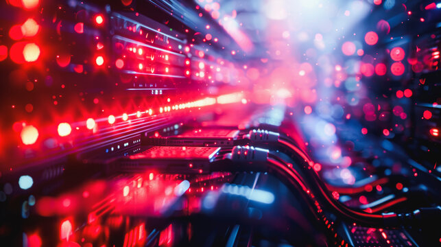 Abstract network information web science technology data center fiber optic cable 5G connection future light, fiber optical network cable - Powered by Adobe