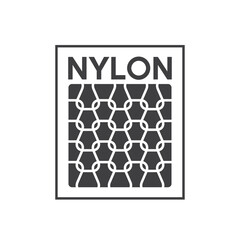 illustration of nylon yarn, nylon icon, vector art.