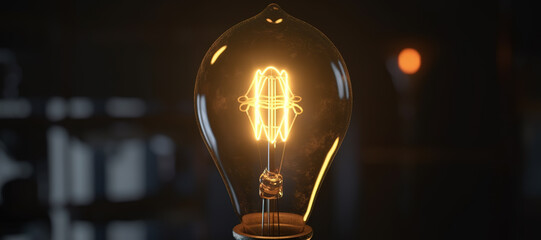light bulb, lamp, dim 54 - obrazy, fototapety, plakaty