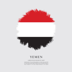 Flag of Yemen vector graphic