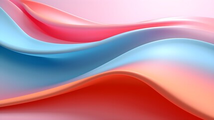 Abstract Design Background,pink, orange, blue, and orange, in the style of smooth curves, light red and light green, tonal sharpness, matte drawing. For Design, Background, Cover, Poster, Banner, PPT