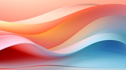 Abstract Design Background,pink, orange, blue, and orange, in the style of smooth curves, light red and light green, tonal sharpness, matte drawing. For Design, Background, Cover, Poster, Banner, PPT