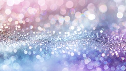 Abstract pastel glitter sparkle background - A myriad of pastel hues and sparkles create a serene abstract background perfect for design enhancement - obrazy, fototapety, plakaty