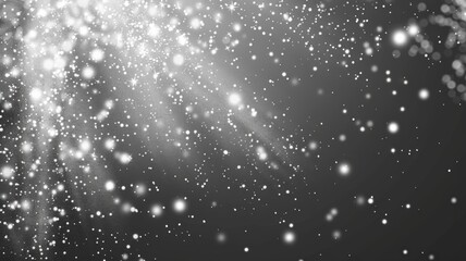 Black and white glitter background with stars - A monochrome glitter background scattered with stars offering a cosmic or festive feel