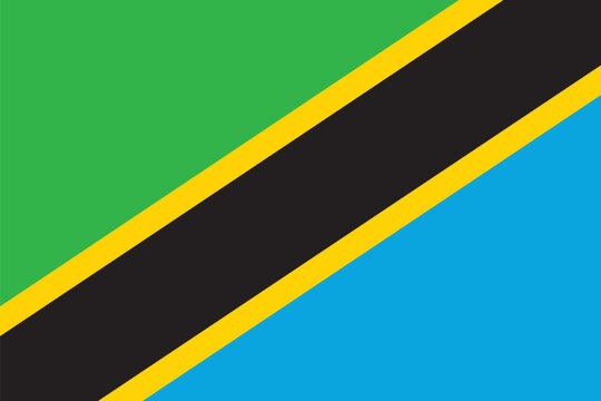 Flag of Tanzania, vector illustration