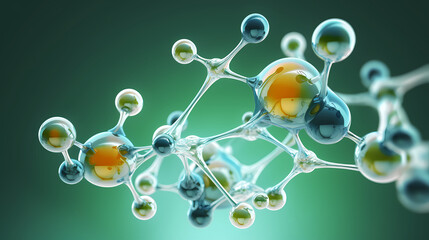 Medical concept, molecular structure