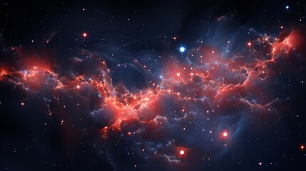 Fototapeta na wymiar Galaxy of Love Constellations