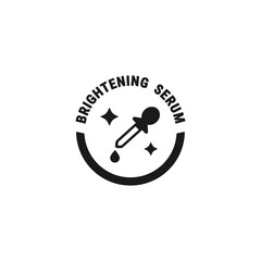 Brightening serum icon or Brightening serum symbol vector isolated. Best Brightening serum icon for product packaging design element. 