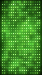 Illustation of an abstract glowing green LED wall with bright light bulbs - abstract background. - 771939402