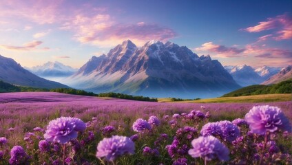 sunrise in the mountain