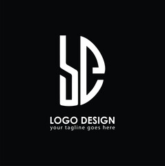 BE BE Logo Design, Creative Minimal Letter BE BE Monogram