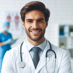 portrait of a smiling doctor