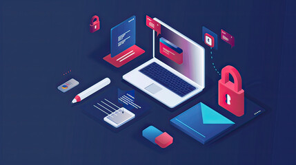 Two-factor authentication process, visualized creatively