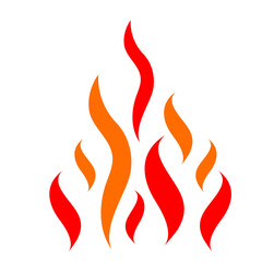 Fire Flame Icon Vector 