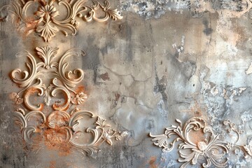 Gorgeous beautiful Venetian stucco background texture. Generative Ai