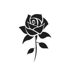 rose vector, rose clipart, rose tattoo design, rose artwork