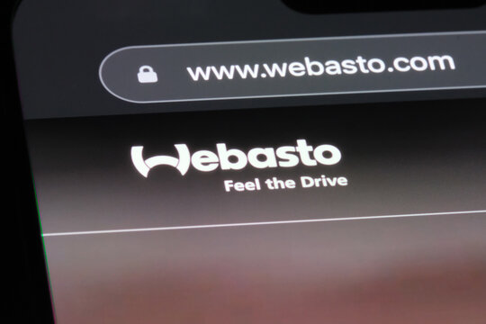 Shanghai,China-March 19th 2024: Webasto company brand logo on website