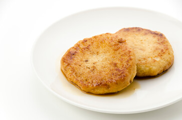 高野豆腐入り鶏ハンバーグの甘辛ダレ