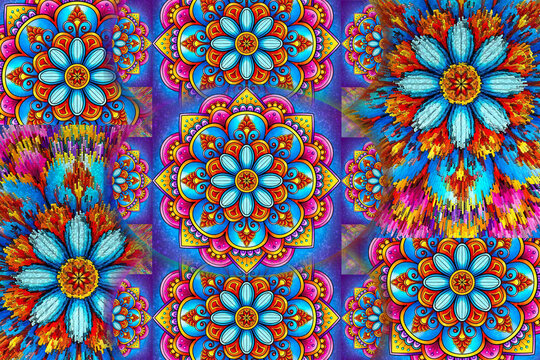 Picture of a beautiful Multicolor pattern, focus  beautiful background. (10)