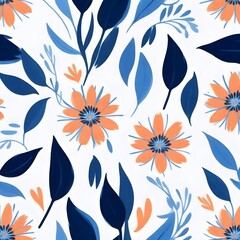 Obraz premium Floral Pattern Floral Fiesta A Garden of Colors