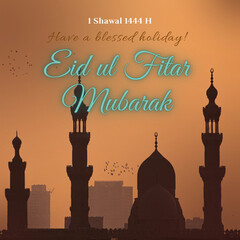 eid mubarak greeting card