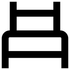bed icon, simple vector design
