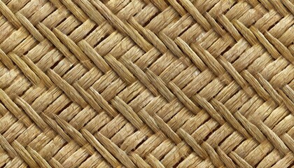 Close-up detail of woven wicker like that in a basket weave