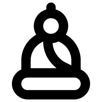 buddha icon, simple vector design