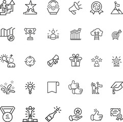 Set of icons for business. Solid icons vector with white background.