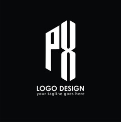 PX PX Logo Design, Creative Minimal Letter PX PX Monogram