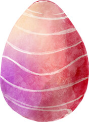 Dinosaur egg . Watercolor painting style .