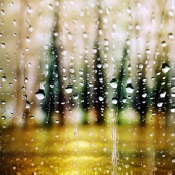 rain drops on the window