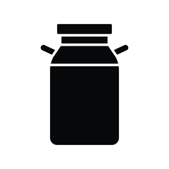 milk can icon vector design template simple and clean