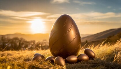 a giant chocolate easter egg wonderland