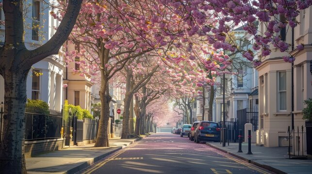 Cherry Blossom in Notting Hill,