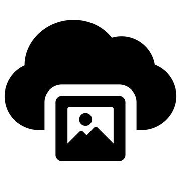 cloud image icon, simple vector design