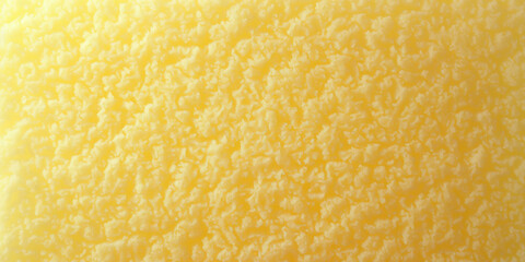 Yellow sponge texture material background, soft and smooth surface sponge, yellow spoon texture.banner - obrazy, fototapety, plakaty