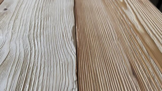wooden surface.wooden boards. Slow motion video. High quality video in 4K format.