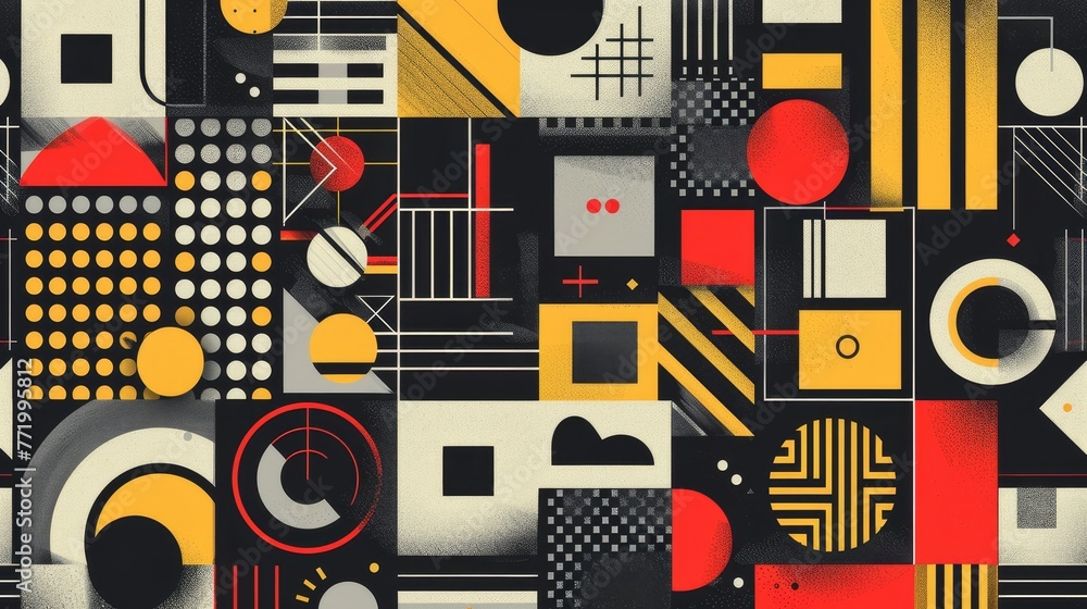 Poster graphic resources: a collection of abstract geometric patterns and shapes
