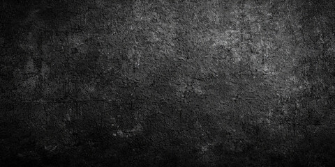 Fototapeta premium dark Black rough texture background, dark gray slate stone background,. Black granite slabs background, black paper, banner