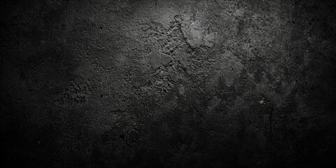 dark Black rough texture background, dark gray slate stone background,. Black granite slabs background, black paper, banner - obrazy, fototapety, plakaty