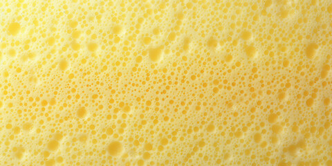 Yellow sponge texture material background, soft and smooth surface sponge, yellow spoon texture.banner - obrazy, fototapety, plakaty