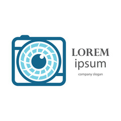 simple and creative photo camera logo design