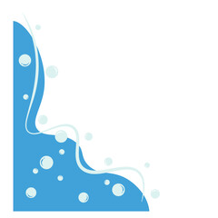 Blue Water Bubble Corner