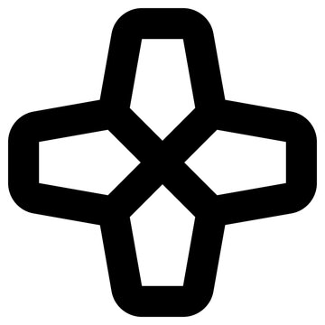 d pad icon, simple vector design