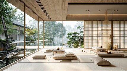 Japanese style room interior design, japanese style