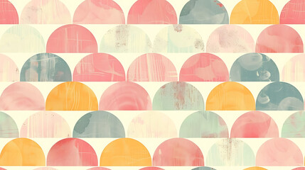 Colorful fish scale pattern in pastel hues. generative a