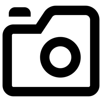 digital camera icon, simple vector design