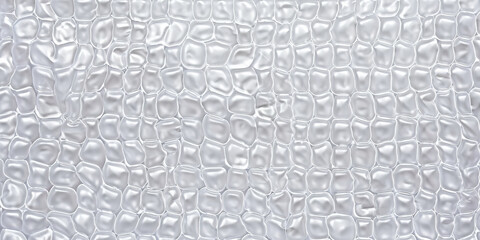 Closeup of bubble wrap texture on a white background,  The material is used for protection and packaging materials 